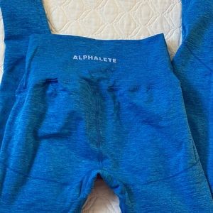 Blue alphalete leggings